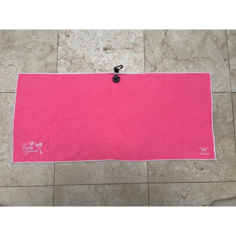 GHOST GOLF Magnetic Golf Towel - Pink - NEW